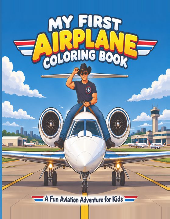 My First Airplane Coloring Book cover